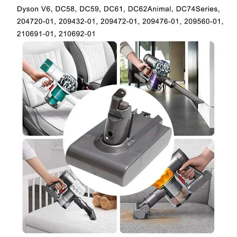 21,6 в 3500 мАч сменная батарея для Dyson Li-Ion пылесос DC58 DC61 DC62 V6 965874-02 животное DC72 Карманный аккумулятор