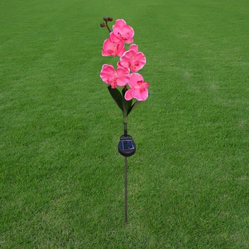 

5 Head Led Decorative Festival Simulation Outdoor Lights Gardens Solar Powered Lantern Landscape Lawn Lamp Butterfly Orchid
