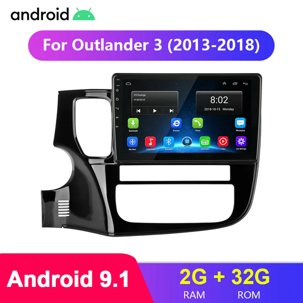 Автомагнитола 2 din Гб + 32 ГБ Android 9 1 мультимедийный плеер для Mitsubishi Outlander 3 2012 2018 10