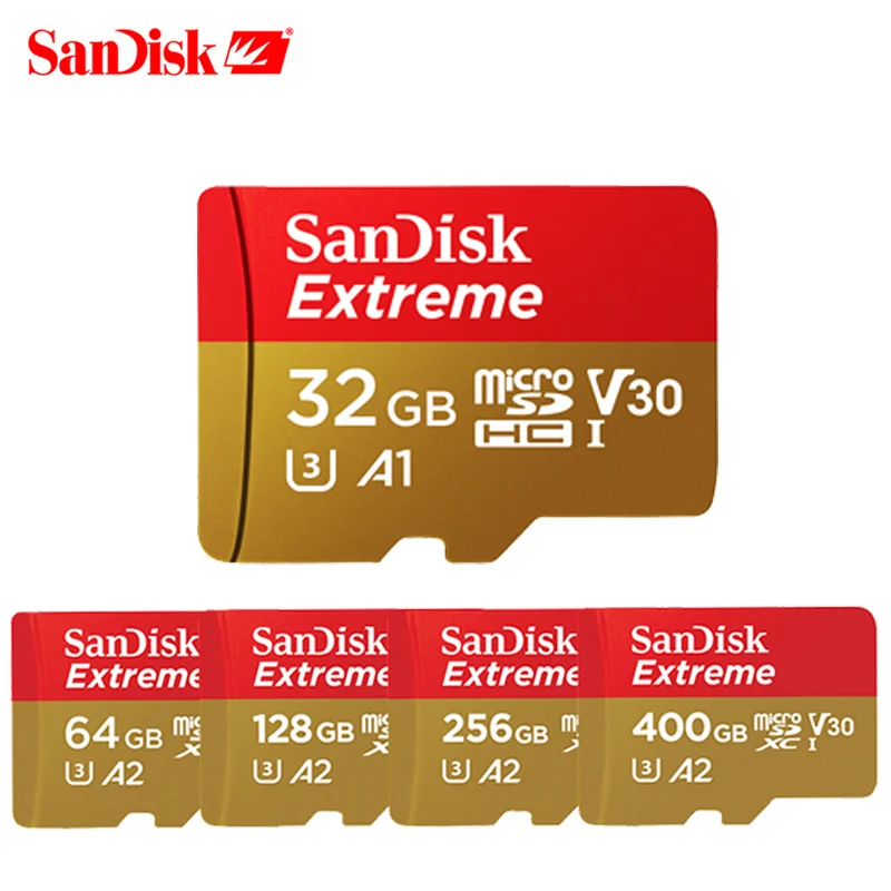 SanDisk A1/A2 карта памяти Micro SD 256 ГБ 128 64 32 ГБ|Карты памяти| |