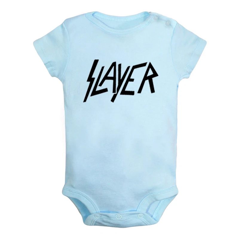 Slayer/знаменитый американский спортивный костюм для новорожденных мальчиков и девочек, спортивный костюм с принтом, боди для младенцев
