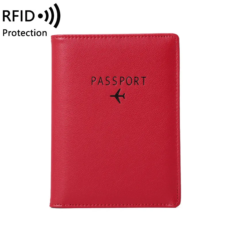 Ougger RFID Обложка для паспорта держатель винтажный бизнес Многофункциональный ID