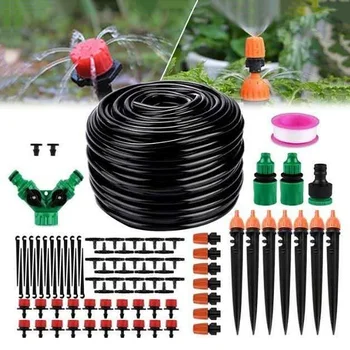 

25M Controller with 20 Adjustable Dripper Automatic Garden Watering Adjustable Drip Irrigation System Digital Water Timer