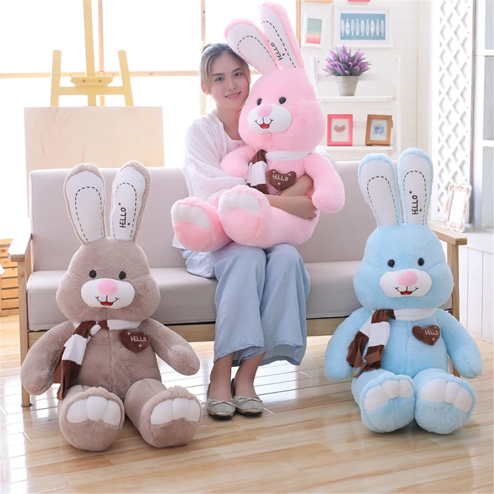 

Cute Scarf Love Hare Large Size LOVE Rabbit Doll Plush Toys Children Pacify Girl'S to Sleep with Rabbit Pillow