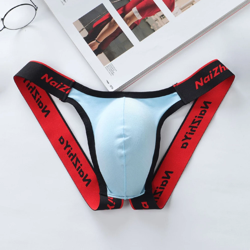 Cotton Antibacterial Sexy Gay Underwear Men Thong Men Jockstrap