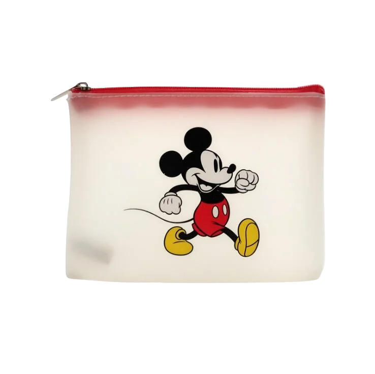 Подлинная disney Микки Минни Маус переносной Кошелек для монет Многоцелевой Сумочка для хранения косметики пенал сумка мультфильм кошелек сумочка - Цвет: Красный