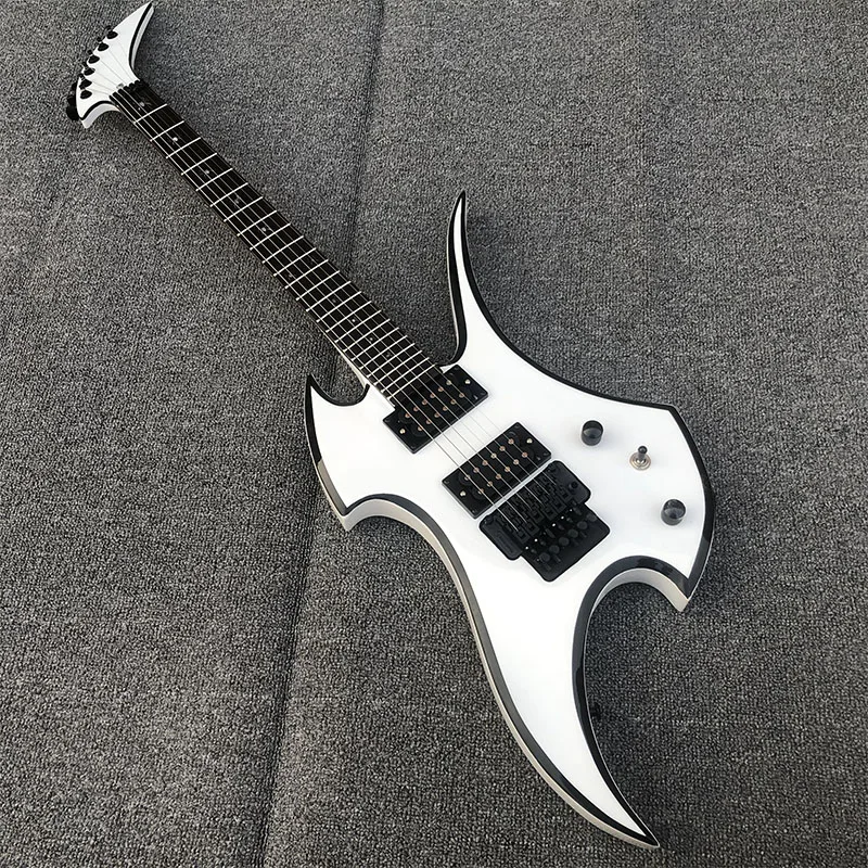 Новинка 2020 Высококачественная электрическая гитара Floyd rose китайская белая