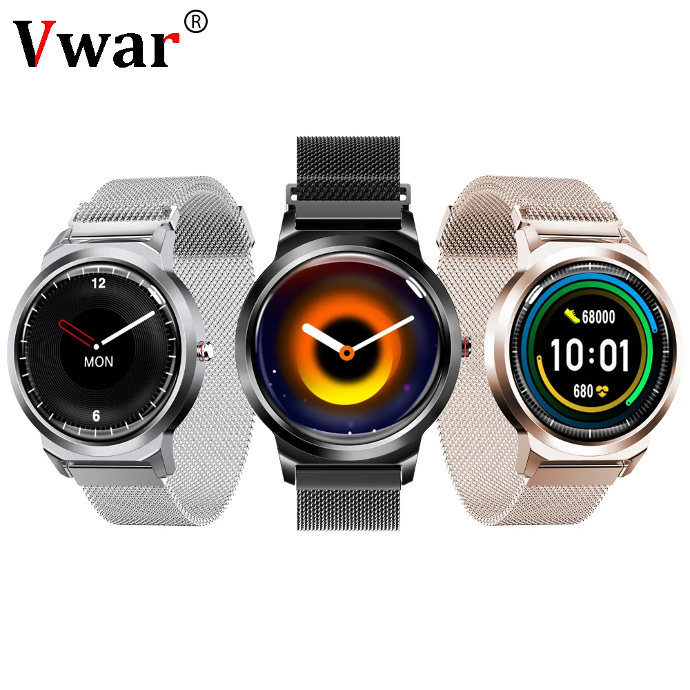 Vwar R6 полный сенсорный смарт-часы для мужчин и женщин спортивные часы монитор сердечного ритма во время сна фитнес-трекер женские умные часы водонепроницаемые wach
