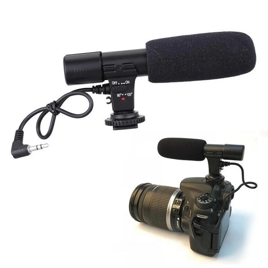 Camera Microphone Video Microphone for DSLR Camera DV Photography Interview Microphone with 3.5mm Interface