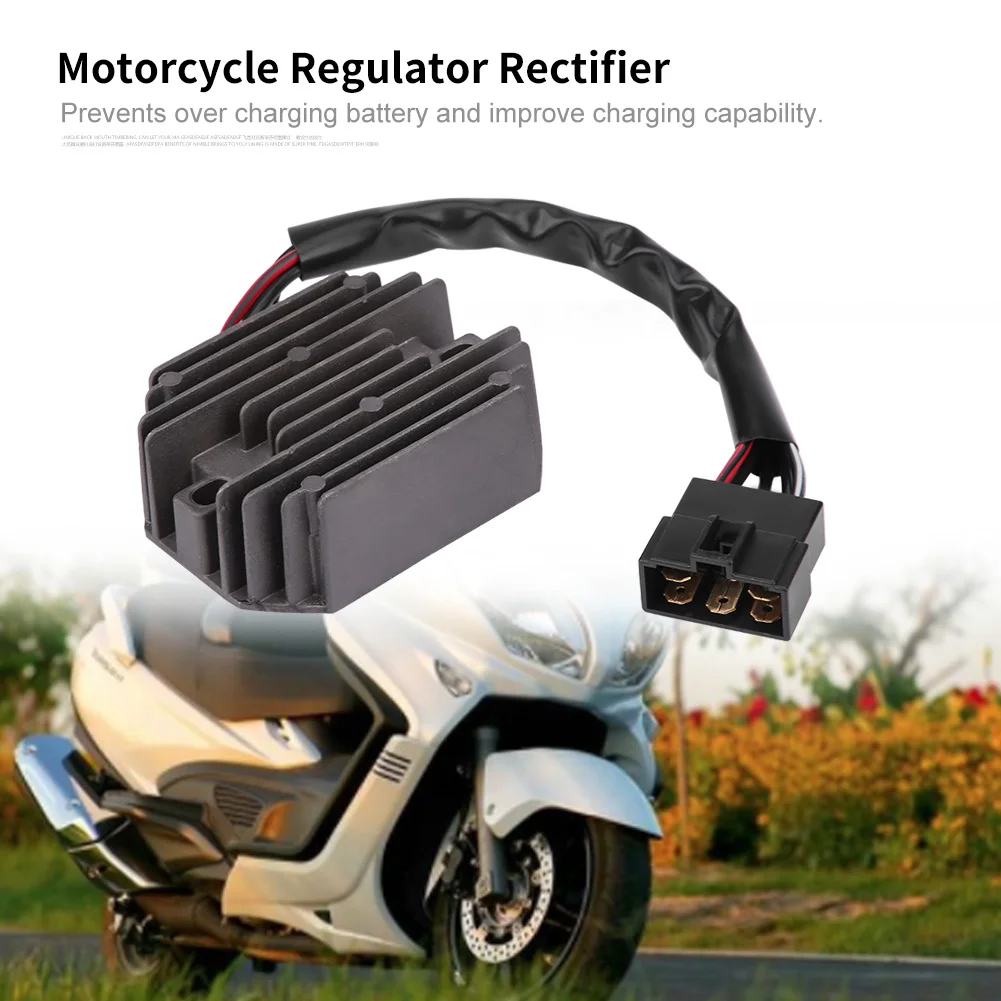 Artudatech 12V Plug Regulator Rectifier For Su-zu-ki AN400 AN250 98-02