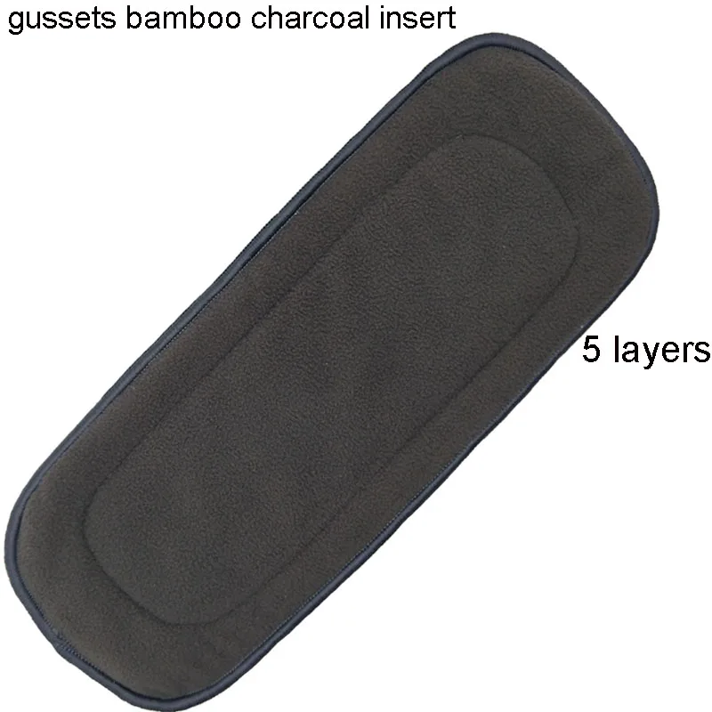 groove charcoal Многоразовые угольно-Бамбуковые Вставки Детские Тканевые пеленки коврик бамбуковый хлопковый подгузник вставки пеленальные вкладыши угольный вкладыш - Цвет: groove charcoal