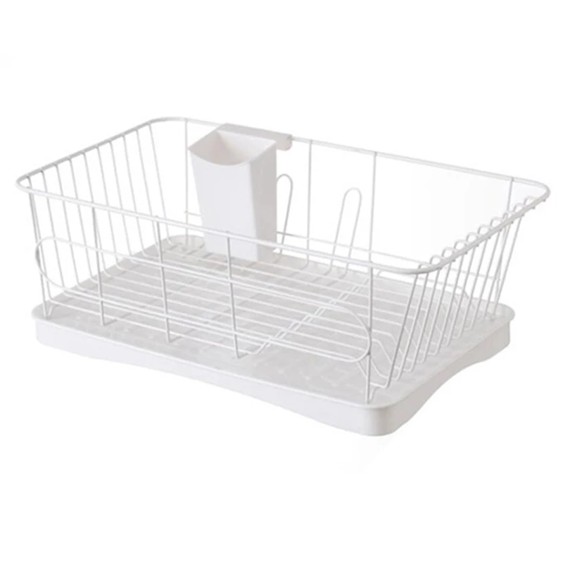

Iron Multifunction Bowl Plate Dish Cup Cutlery Drainer Storage Shelf Rack Organizer Holder for Kitchen Storage Tool