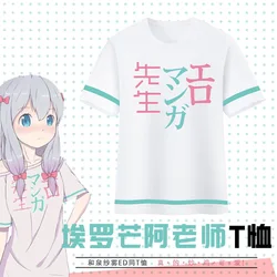 Eromanga Sensei Cotton T-Shirt Women Men's Animation Peripherals Izumi Sagiri Print Short Sleeve Cotton Tee Tops Customize