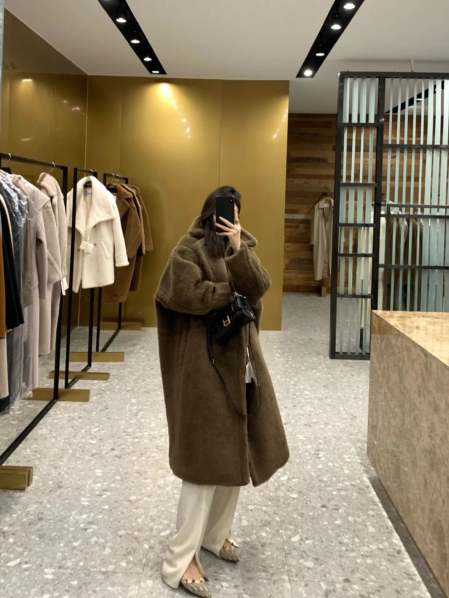 Teddy Bear Coat Fur Coat Teddy Alpaca Profile Wool Female Same paragraph Correct Version Real Fur Coat Outwear