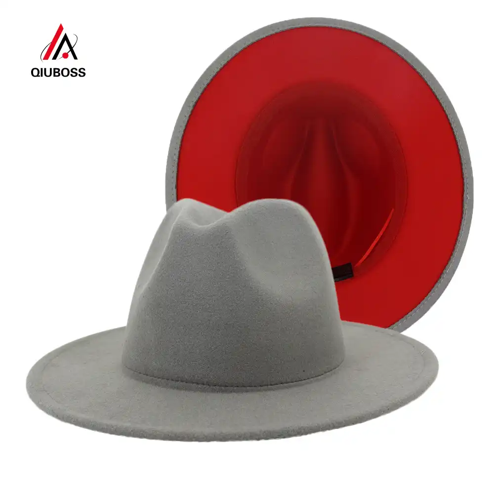 grey felt hat womens