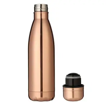 

500 ml thermos vacuum flask Expansion bottle of water bottle coffee cup sports kettle vacuum flask electroplating bottle,Rose go