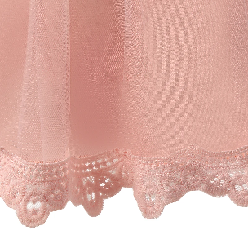 Новорожденный белого и розового цвета для маленьких девочек платье Vestido Infantil