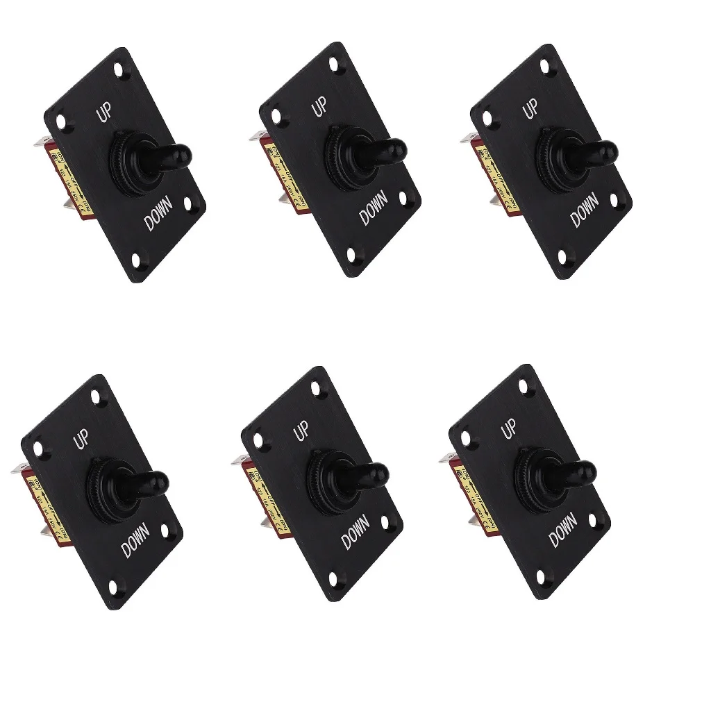 6 шт. морской лодки 15AMP 12VDC 3 терминала мгновенный кулисный выключатель
