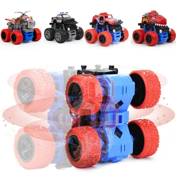 

New Alloy Car Toys Full Proportion Buggy Off-Road Trucks Toys Rock 360 Degree Rotation Tumble for Children Kids Classics Gift