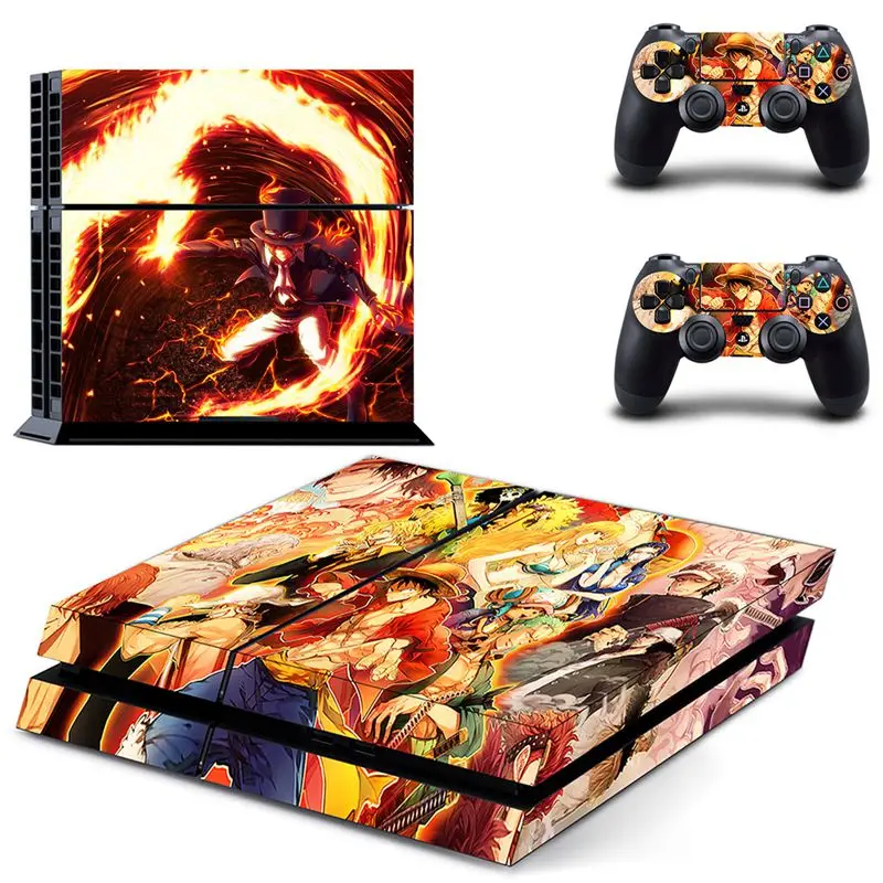 NO.8 Наклейка s Аниме one piece PS4 наклейка для sony Playstation 4 PS4 Консоль защитная пленка и контроллер наклейка для PS4 aeeeeosy - Цвет: NO.8