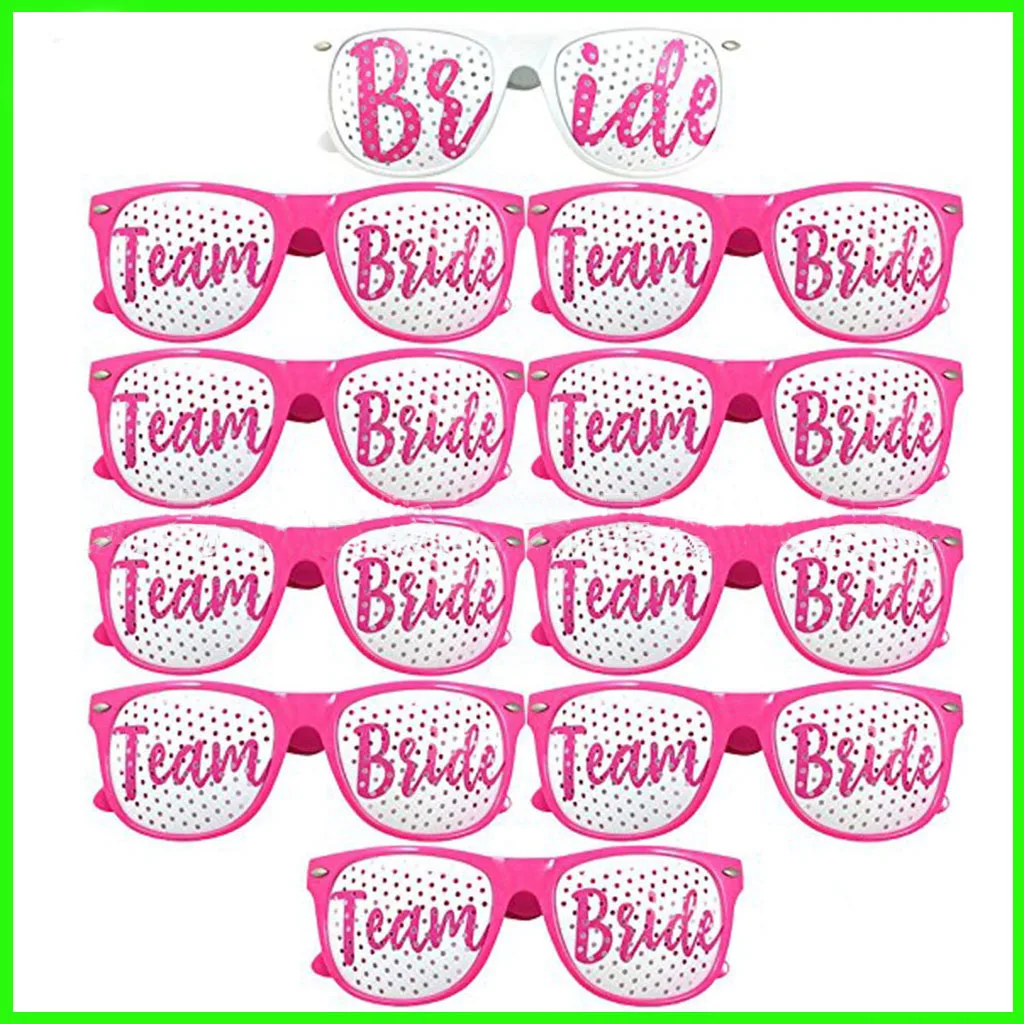 Teambride тематические очки для Невесты Девичник вечерние принадлежности для свадебной вечеринки девичник вечерние украшения