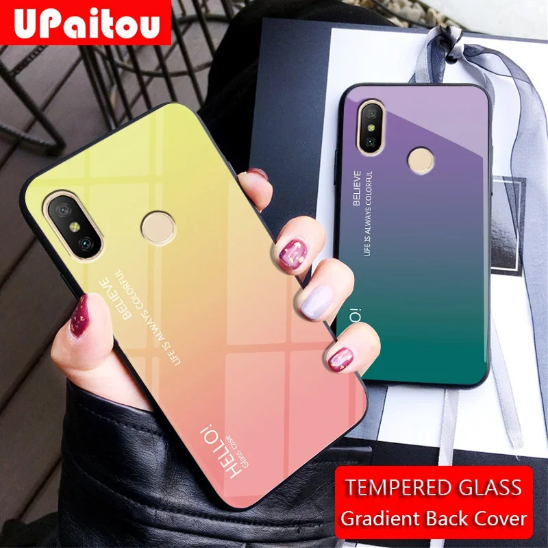 Чехол из закаленного стекла UPaitou для Xiaomi Mi CC9 CC9e 9T Pro 9 8 Se Lite Explore ore 8X мягкий чехол