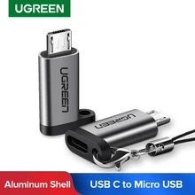 Ugreen USB type-c adaptateur Type C vers Micro USB femelle vers mâle convertisseurs pour Xiaomi Samsung chargeur câble de données adaptateur USBC USB C(China)