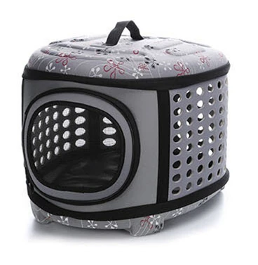 Gray L EVA Pet сумка портативный кошка пакет складной Pet Outpack набор для собаки; Домашние животные рюкзак - Цвет: Gray L