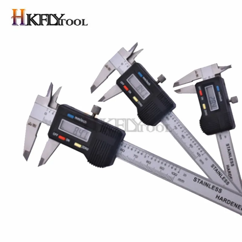 Stainless Steel Digital Caliper mini Pocket 50mm 70mm 100mm Thickness Gauge Electronic Vernier Caliper Slider Caliper Gem Tool