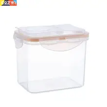 1l/1.8l большой емкости пищевой контейнер прозрачный пластиковый герметичный ящик для хранения зерен фруктов контейнер для хранения фасоли коробки