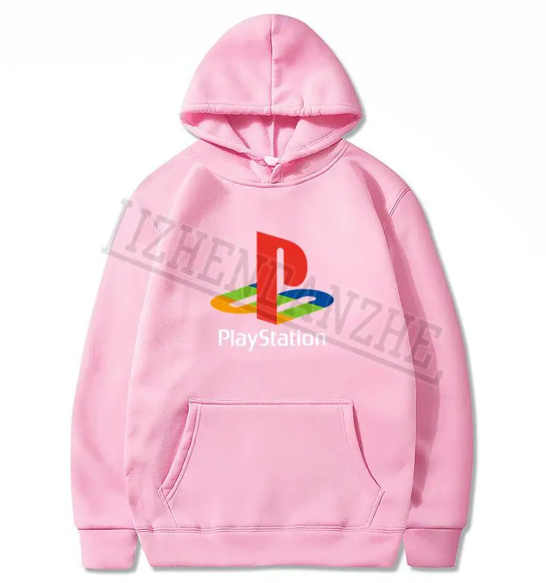 PS толстовки Xbox игровая playstation толстовки для мужчин весна осень уличная одежда в стиле хип-хоп Лето Чистый женский свитер Топ - Цвет: Розовый