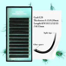 Эллипс плоские накладные ресницы мягкие тонкие кончики плоские корни новые продукты экономия времени рекомендованные техниками