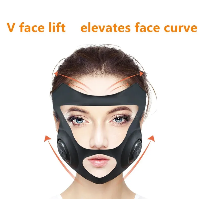 Electric EMS Face Bandage Face Lift Belt V-shaped Slimming Microcurrent Cheek Mask Vibration Massager 3 Modes
