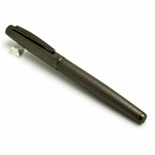 

WINGSUNG Gun Gray Grid Pattern Fountain Pen F Nib