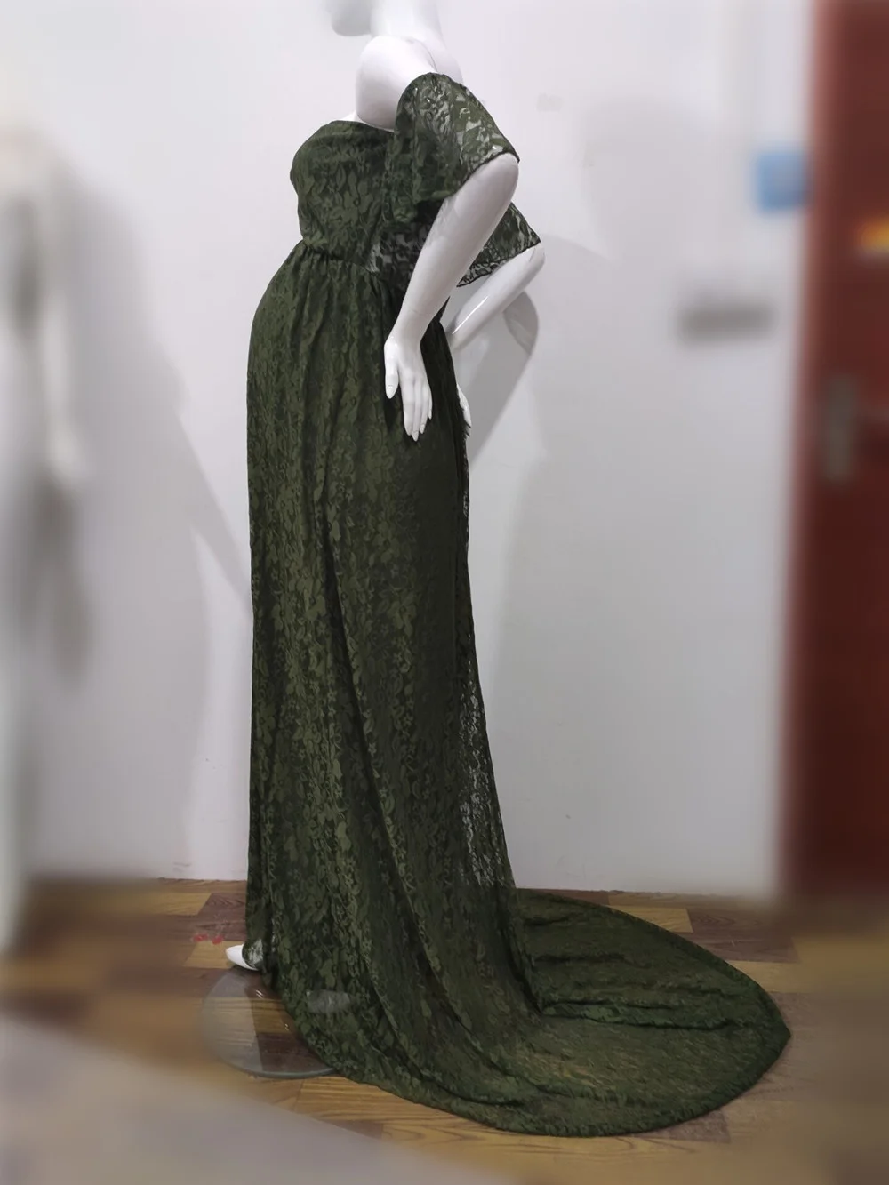 New Lace Maternity Dresses Elegence Pregnancy Dress Photography Long Pregnant Women Maxi Gown For Baby Shower Photo Shoots Props (2)