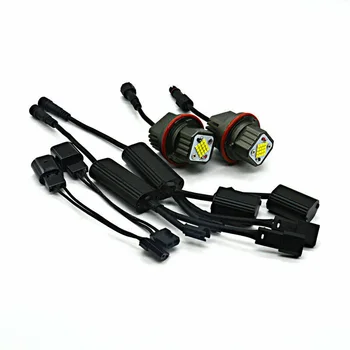 

White Angel eye light LED 4800LM Replacement Car 2pcs For BMW E39 E60 E63 X5