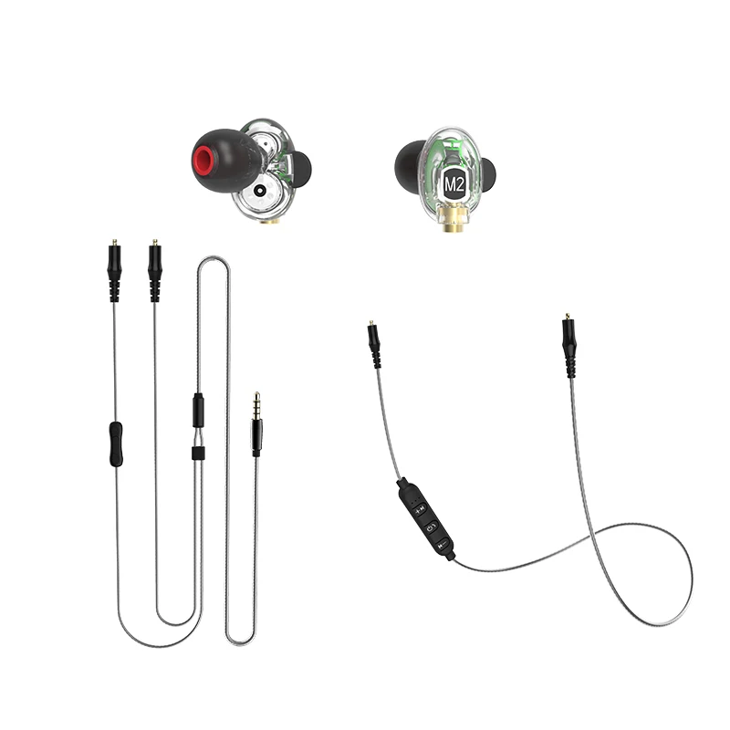 M2 Bluetooth 4,2 гарнитура спортивные беспроводные наушники 3D стерео наушники мини в наушник с микрофоном с 2 шт. съемный кабель