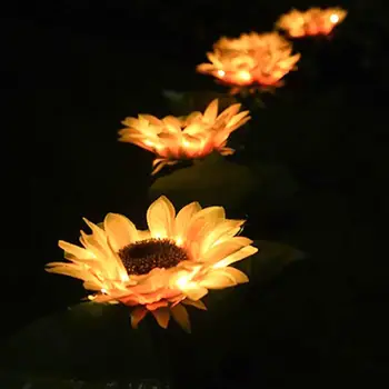 

Solar Energy Saving Beautiful Eco-Friendly Solar Sunflower Light Solar Landscape Lights Solar Lawn Lamp Courtyard Decoration