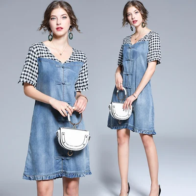 HAYBLST Brand Denim Dress Women 2020 