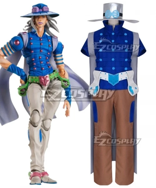 Steel Ball Run Gyro Zeppeli Suit Party Christmas Halloween Adult Outfit Carnival Fancy Set Cosplay Costume E001