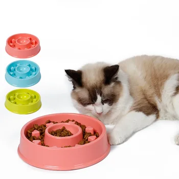 

Pets Feeder Dog Bowl Slow Eating Bloat Stop Food Plate Maze Interactive Puzzle Cat Anti Skid Dishes Tray Home Pet Accessories