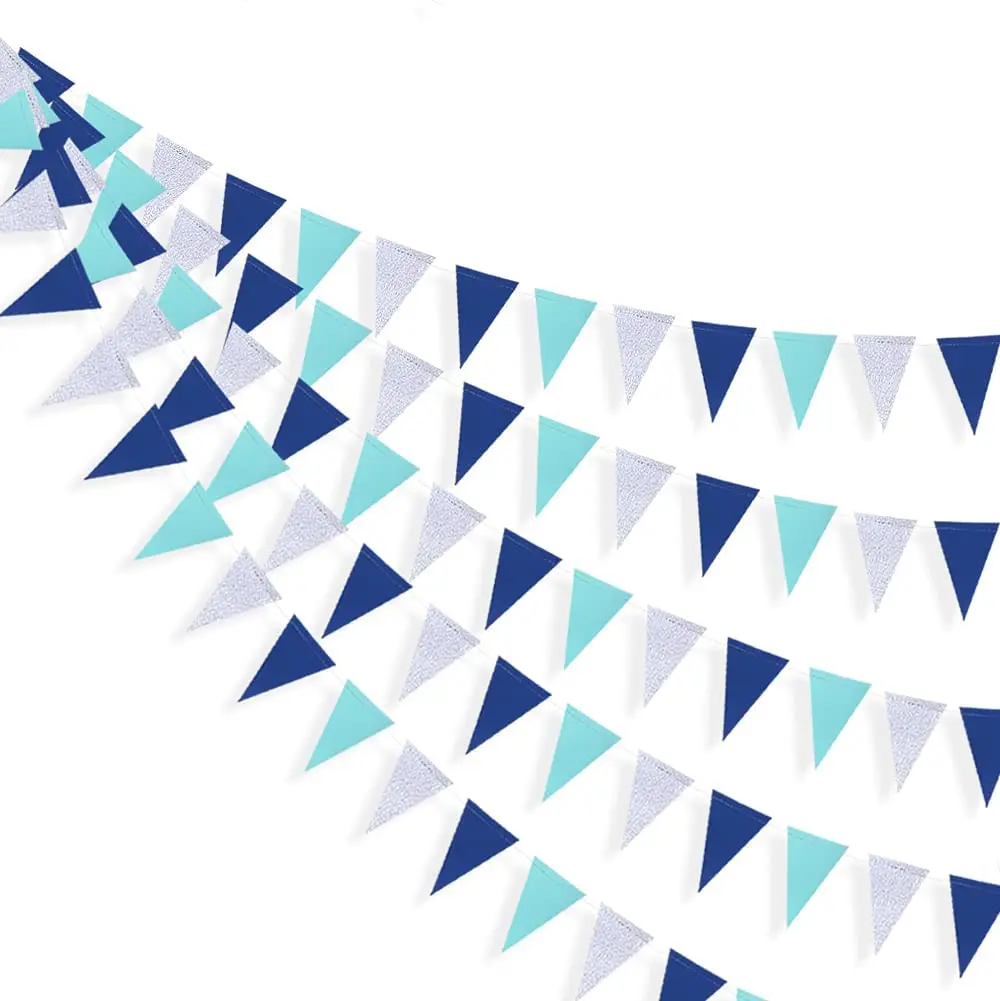 Rose Gold Triangle Garland for Celebrations and Decor
