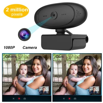

Autofocus 1080P Webcam Video Calling Recording Web Camera Built-in Microphone Computer Camera for Desktop PC Laptop