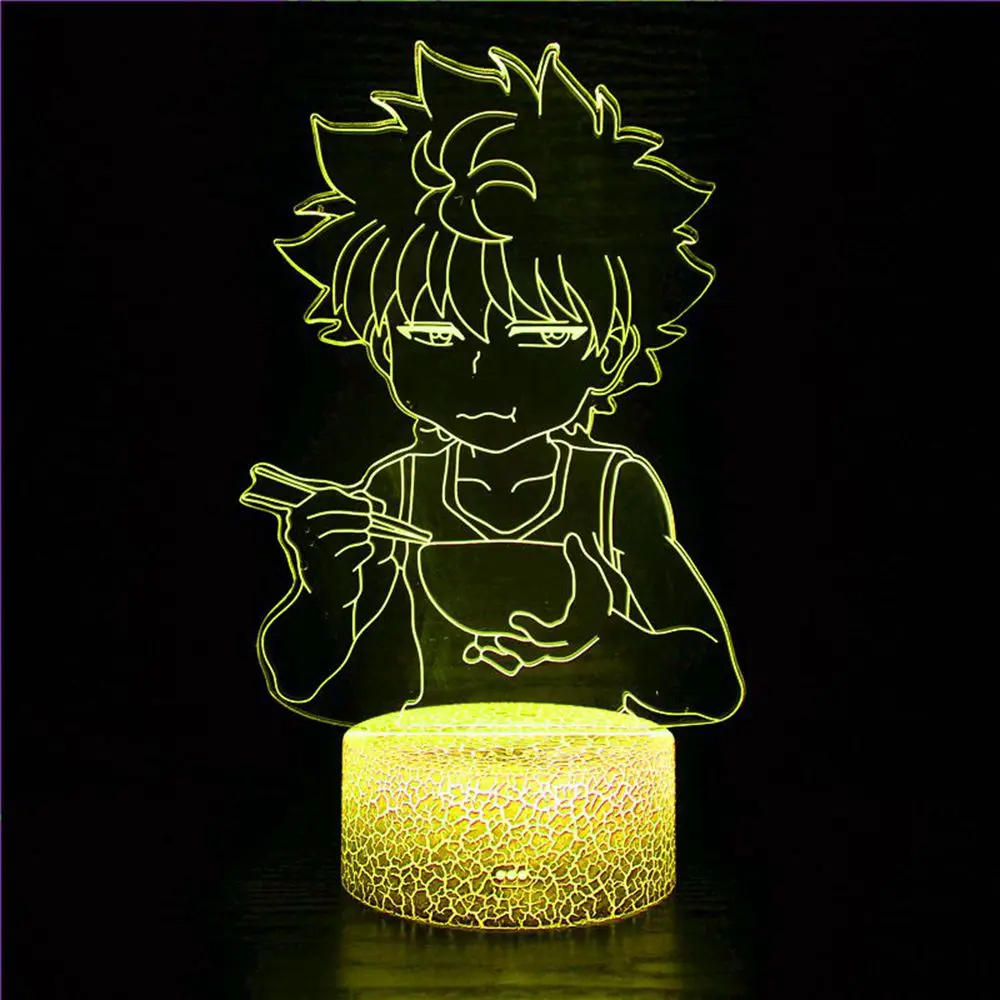 Светодиодный ночник Hunter X Killua Hxh для детской спальни светодиодная настольная