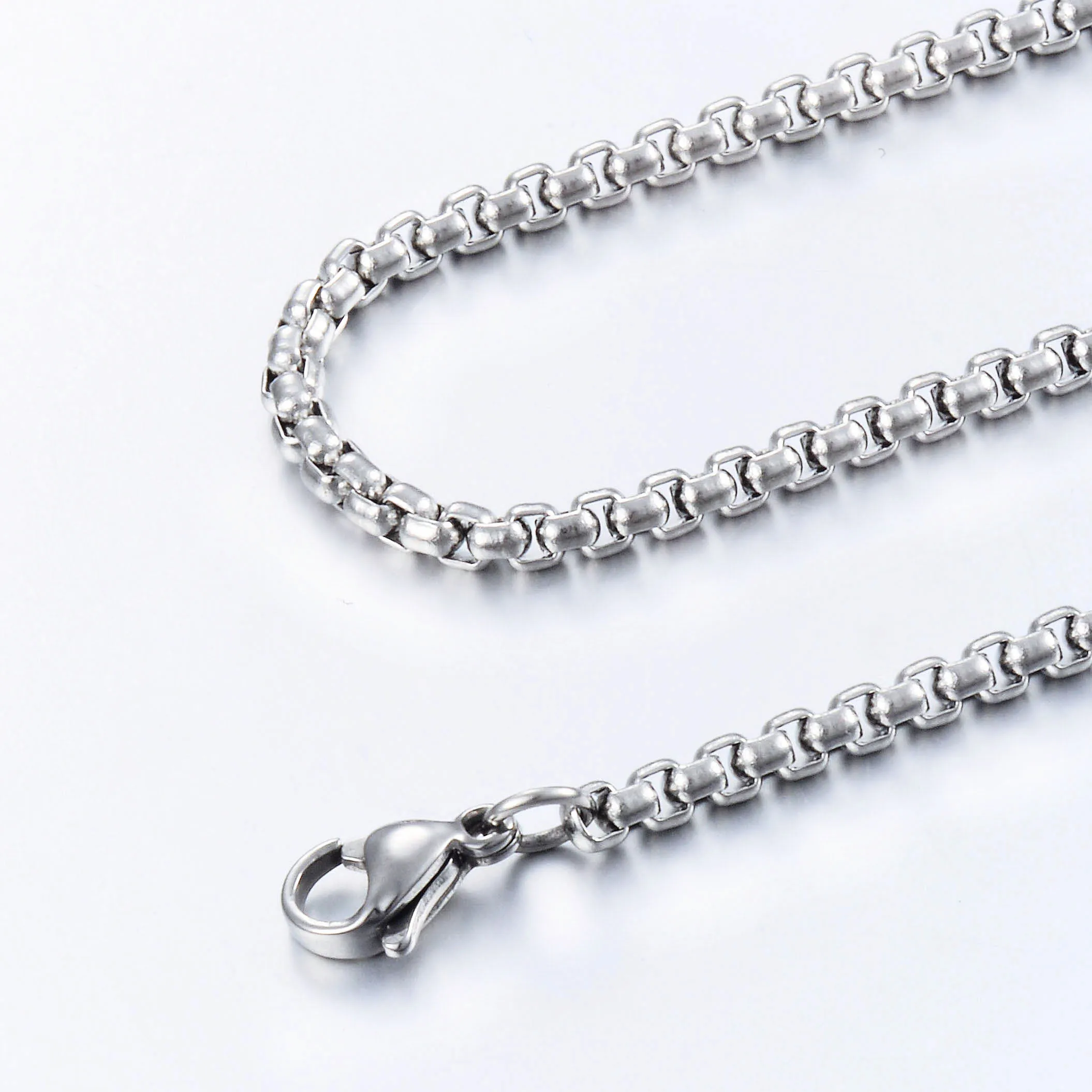 Цепочка из нержавеющей стали серебристого цвета для мужчин и женщин 2/3/4/5/6 мм