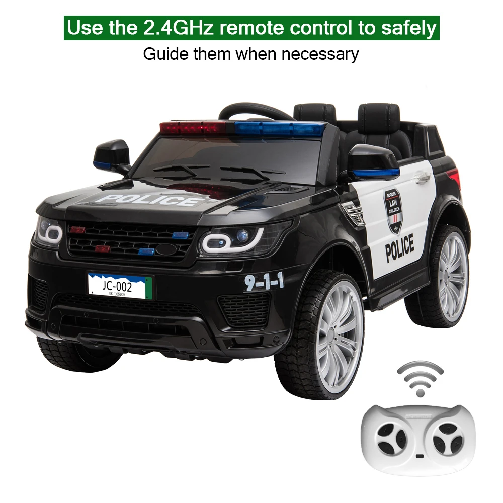 子供の電気自動車 おもちゃの車 警察 2 4g リモコン デュアルドライブ 米国での配送 倉庫 Aliexpress Toys Hobbies