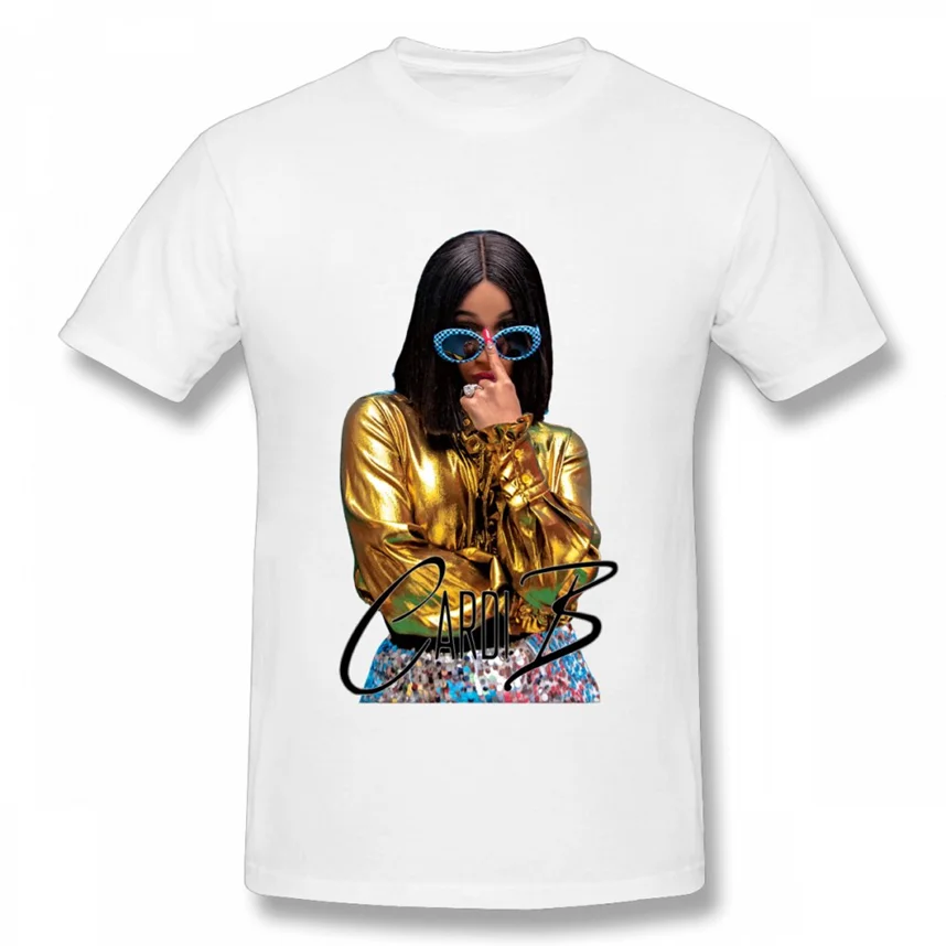 Cardi B футболка унисекс известная певица раппер Карди хлопковая Футболка с