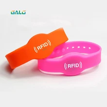 125khz em4100 tk4100 pulseira rfid cartão de identificação banda silicone só ler cartão de controle acesso