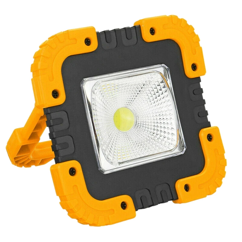 

100W 2000LM USB Solar LED Work Light Rechargeable Emergency Flood Lamp with Stand