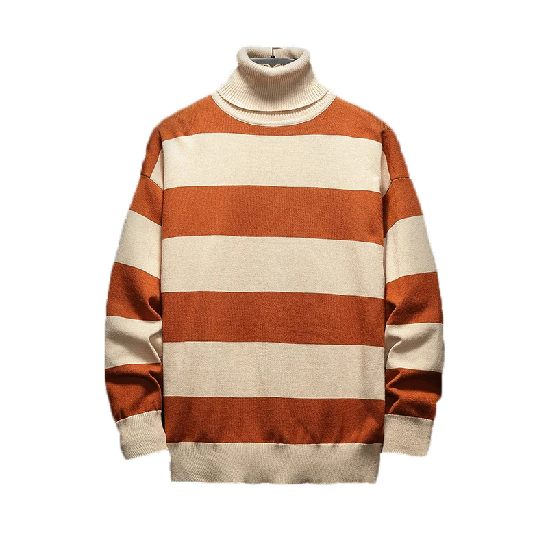 ^Cheap 2019 Autumn Winter Christmas Casual O-Neck Patchwork Pullover Sweater Men Turtleneck Fashion Brand Warm Pull